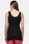 Floret Cotton Camisole (Pack of 2) - White Black — thumbnail 7